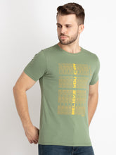 Mens Printed Round Neck T-Shirt